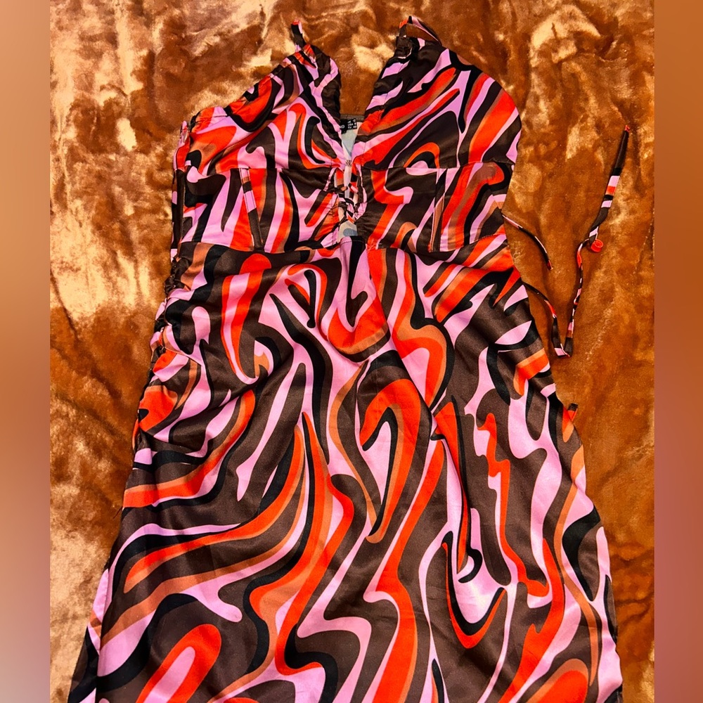 pretty little thing halter dress